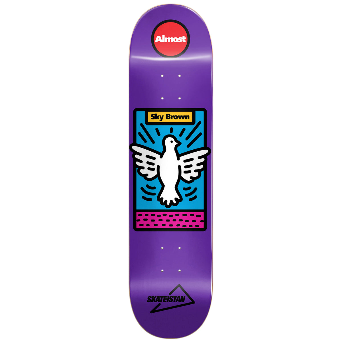 Almost Skateistan Sky High Grape R7 7.75 Skateboard Deck