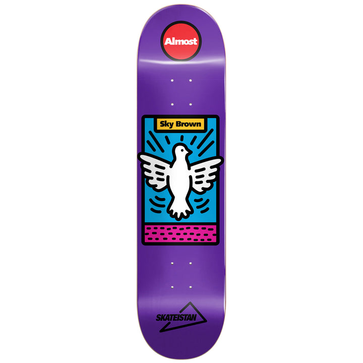 Almost Skateistan Sky High Grape R7 7.75 Skateboard Deck