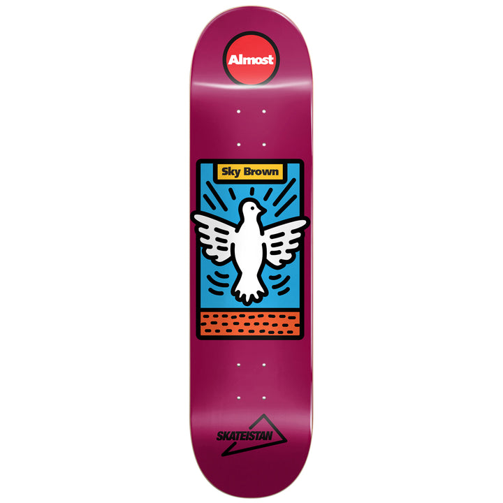 Almost Skateistan Sky High Wine R7 8.0 Skateboard Deck
