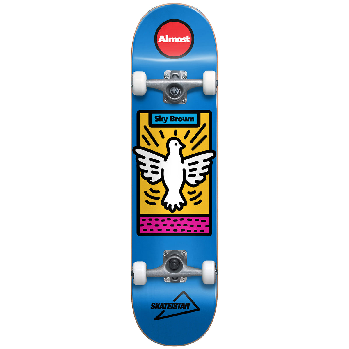 Almost Skateistan Sky High Blue R7 7.875 Skateboard Deck