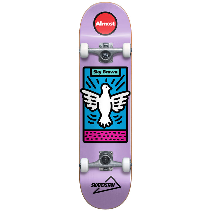 Almost Skateistan Sky High Purple R7 7.5 Skateboard Deck