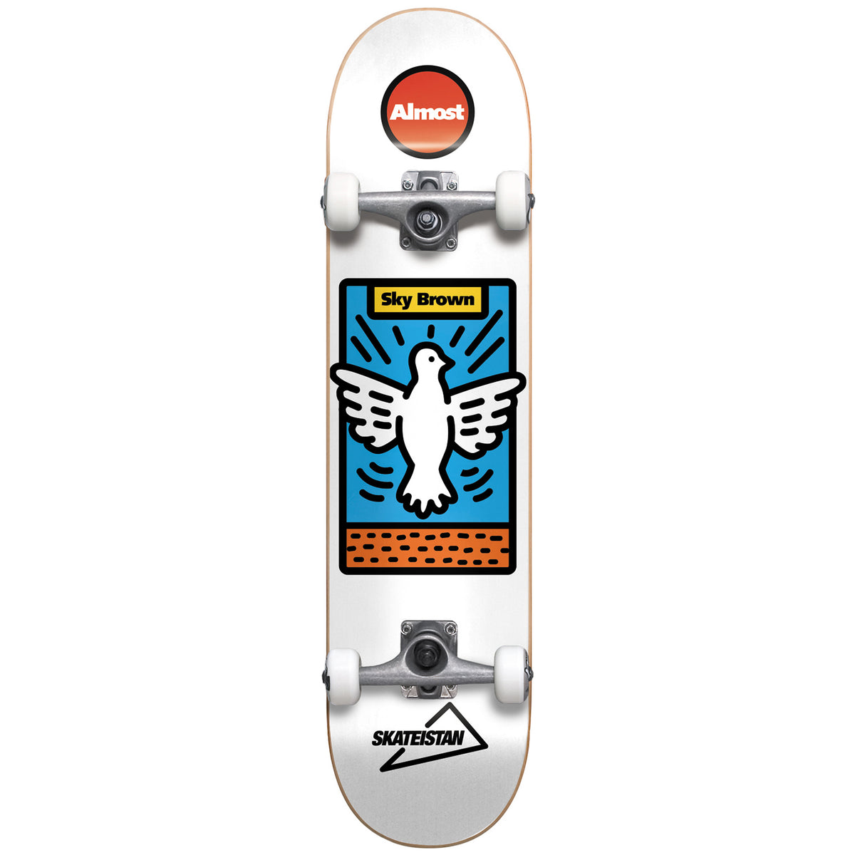 Almost Skateistan Sky High Soft Wheels 7.0 Skateboard Deck