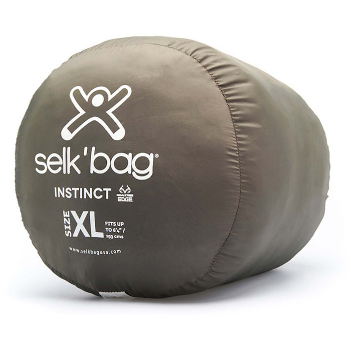 Selk'bag Instinct Recycled Sleeping Bag Realtree Edge