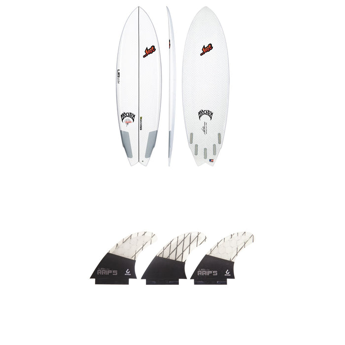 Lib Tech x Lost Round Nose Fish Surfboard + Tri Medium Fin Set