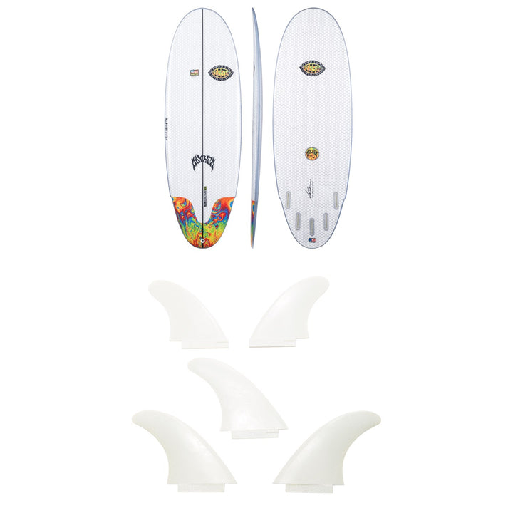 Lib Tech x Lost Freak Flag Bean Bag Surfboard + Lib Tech 5 Fin Set