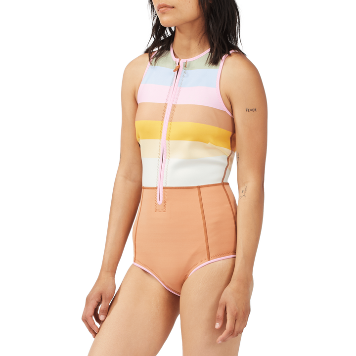 Billabong Sol Sista Shorty Spring Suit - Women's Paradise Stripe