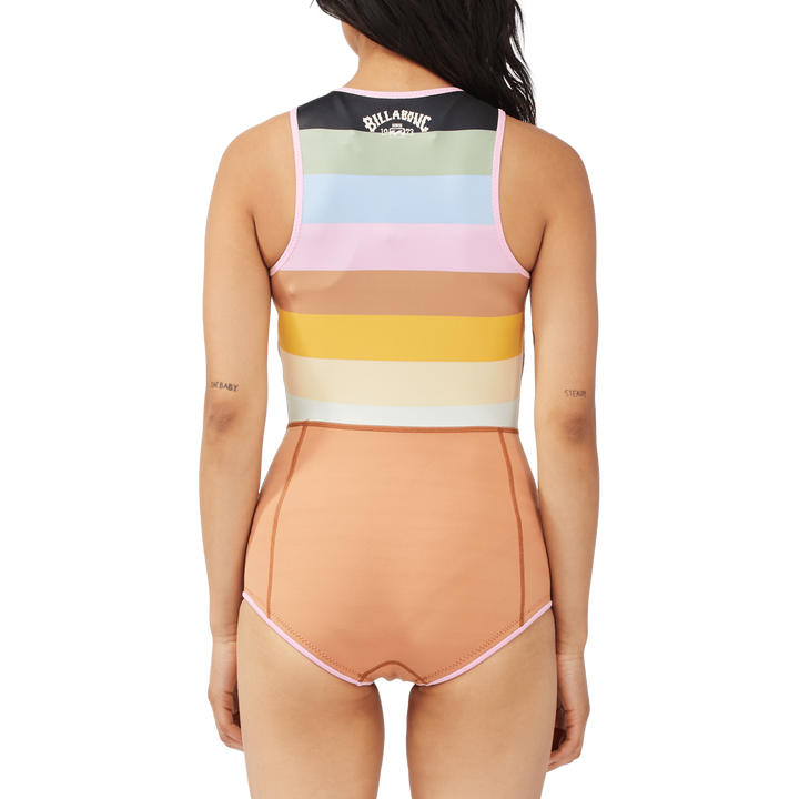 Billabong Sol Sista Shorty Spring Suit - Women's Paradise Stripe