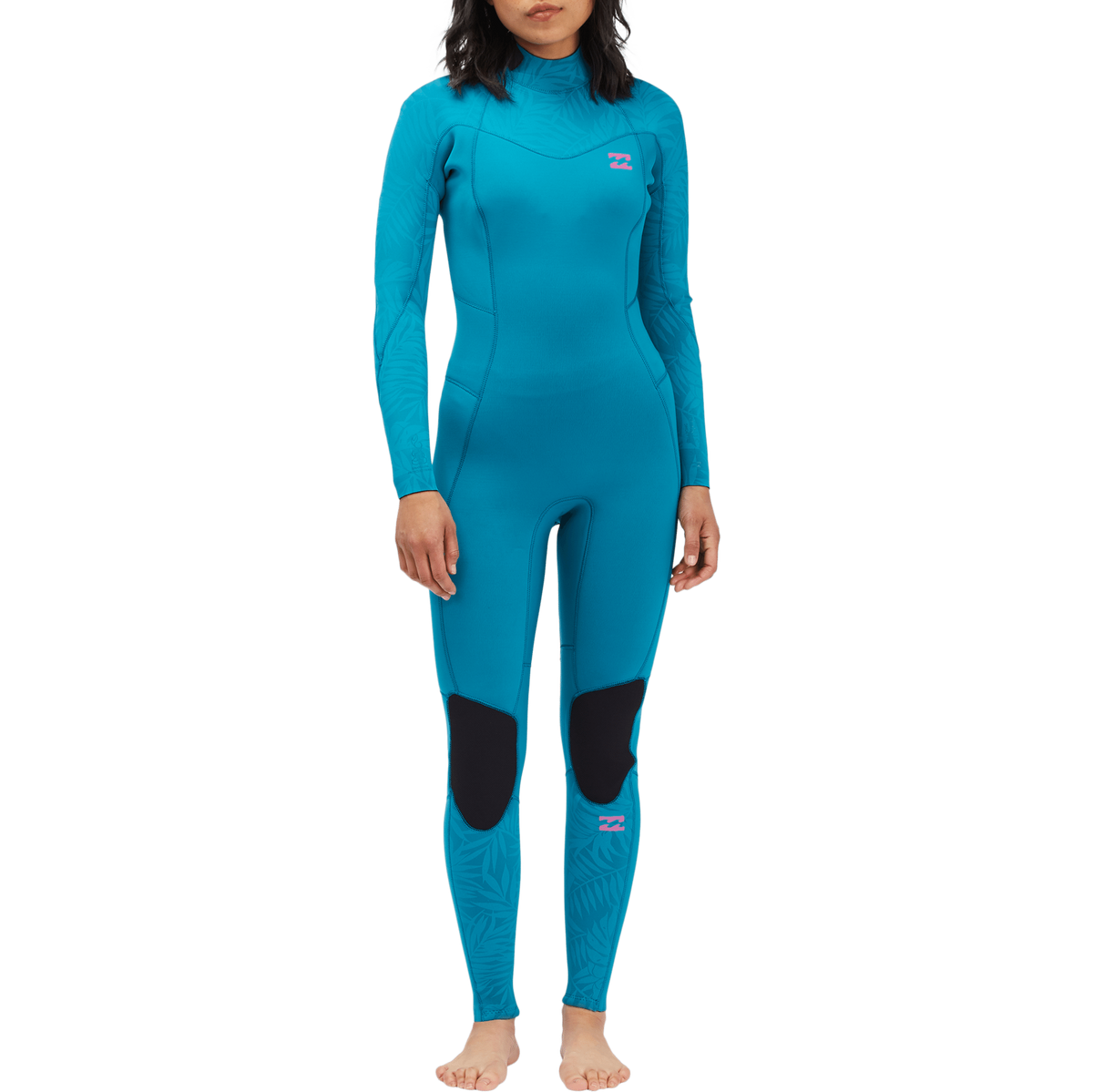 Billabong 3/2 Synergy Back Zip Flatlock Wetsuit - Women's Blue Lagoon