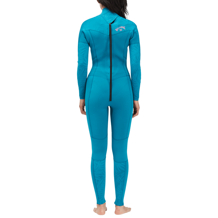 Billabong 3/2 Synergy Back Zip Flatlock Wetsuit - Women's Blue Lagoon