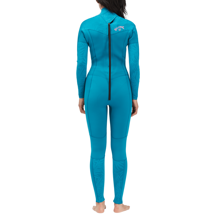 Billabong 3/2 Synergy Back Zip Flatlock Wetsuit - Women's Blue Lagoon