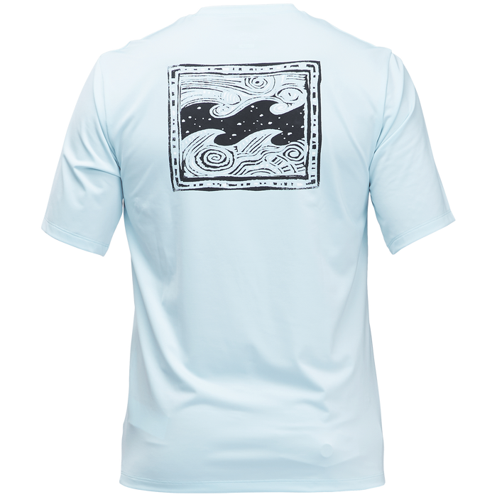 Billabong Crayon Wave Loose Fit Short Sleeve Surf Shirt Coastal