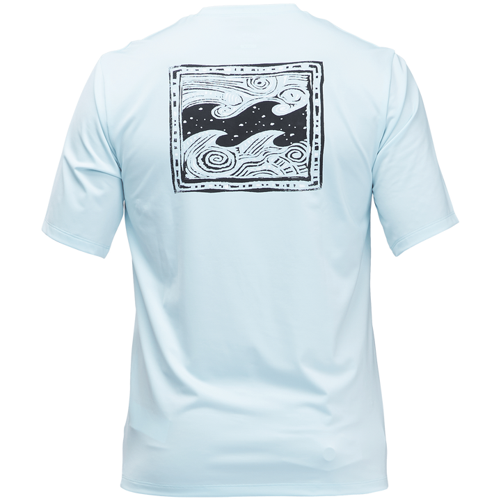 Billabong Crayon Wave Loose Fit Short Sleeve Surf Shirt Coastal
