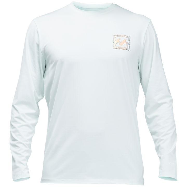 Billabong Crayon Wave Loose Fit Long Sleeve Rashguard Seaglass