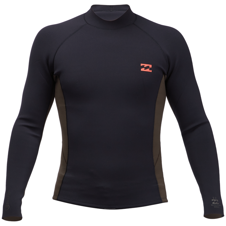 Billabong 2mm Revolution Interchange Wetsuit Jacket Black Coffe