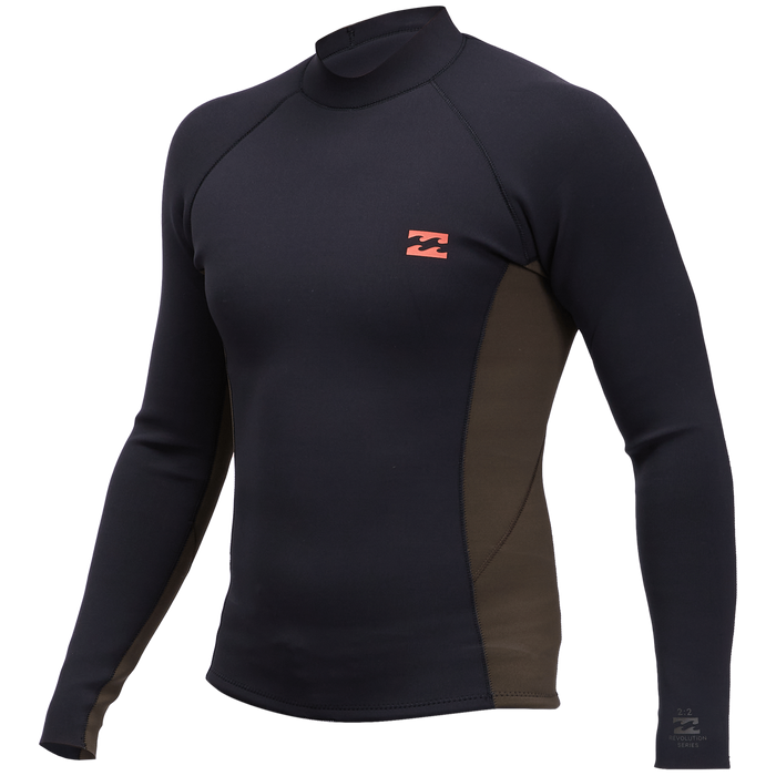 Billabong 2mm Revolution Interchange Wetsuit Jacket Black Coffe