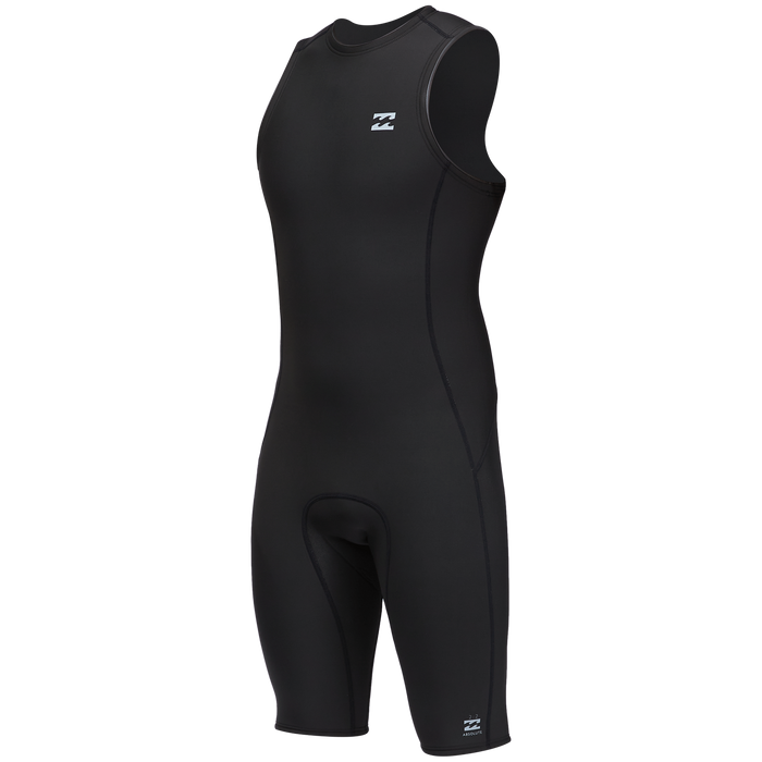 Billabong 2/2 Absolute Flatlock Short John Spring Suit Black