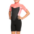 Roxy 2/2 Prologue Short Sleeve Back Zip Flatlock Springsuit - Toddler Girls' Black/Coral Flame/Bright White