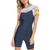 Roxy 2/2 Syncro Short Sleeve Back Zip Springsuit - Women's Jet Gry/Coral Flme/Temple Gold