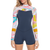 Roxy 2/2 Syncro Long Sleeve Back Zip Springsuit - Women's Jet Gry/Coral Flme/Temple Gold