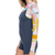 Roxy 2/2 Syncro Long Sleeve Back Zip Springsuit - Women's Jet Gry/Coral Flme/Temple Gold