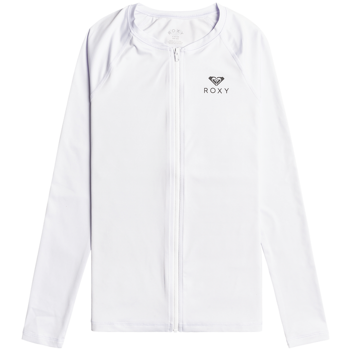 Roxy Essentials Long Sleeve Zipped 2 Rashguard - Women's Bright White