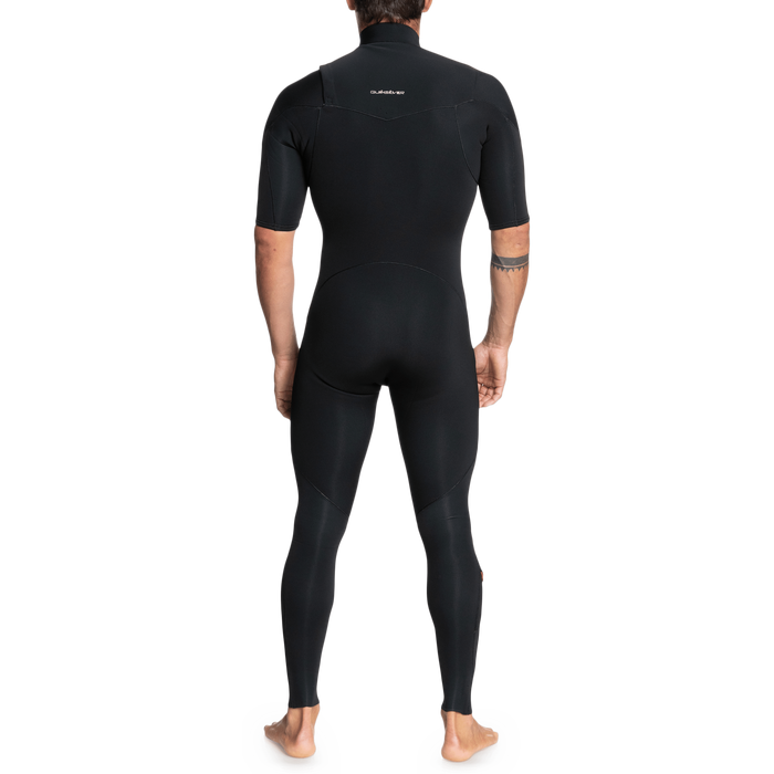 Quiksilver 2/2 Everyday Sessions Short Sleeve Chest Zip Springsuit Black