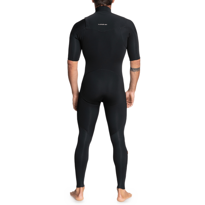 Quiksilver 2/2 Everyday Sessions Short Sleeve Chest Zip Springsuit Black