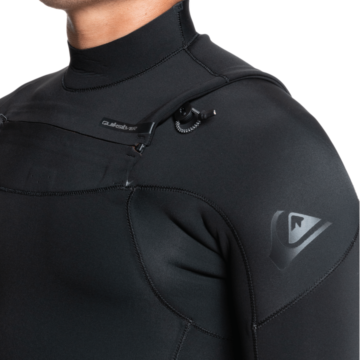 Quiksilver 2/2 Everyday Sessions Short Sleeve Chest Zip Springsuit Black