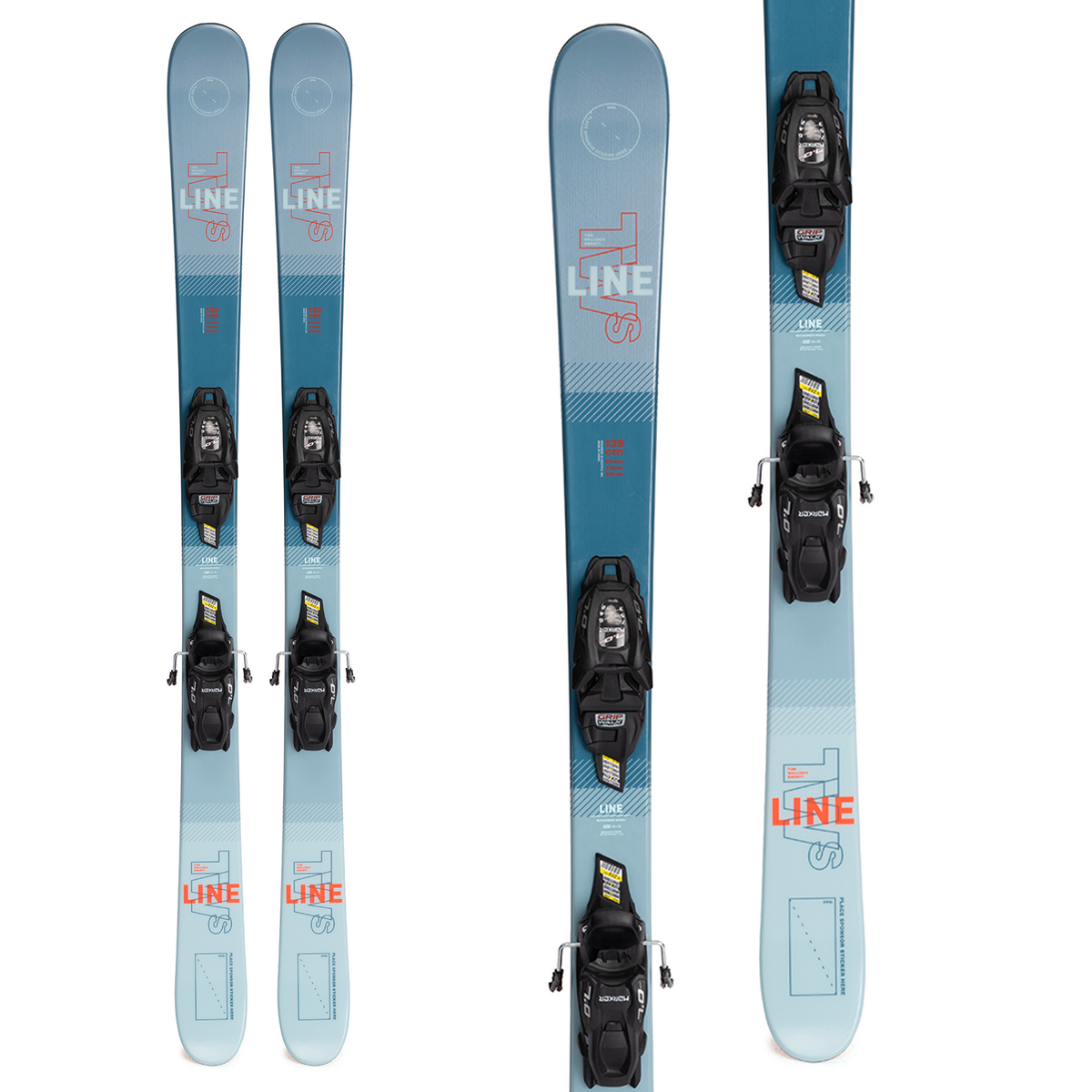Line Skis Tom Wallisch Shorty Skis + FTD 4.5 Bindings - Toddler Boys' 2022