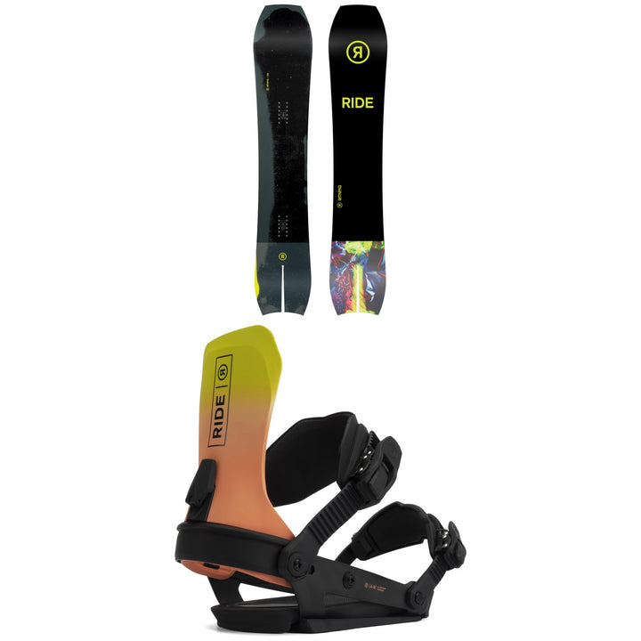 Ride MTNpig Snowboard + A-9 Snowboard Bindings 2022
