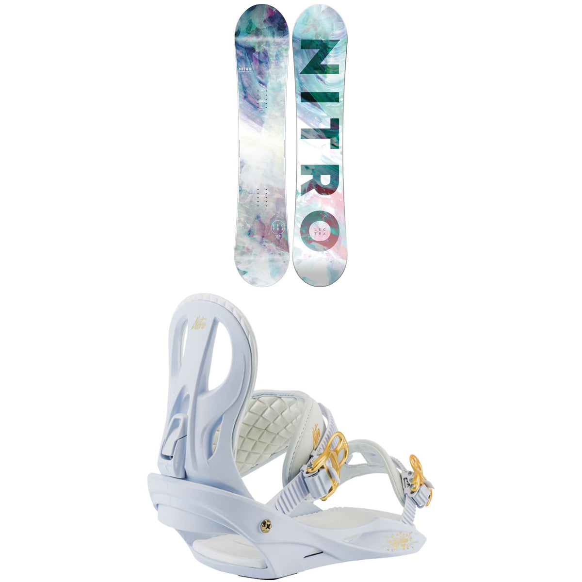 Nitro Lectra Snowboard + Nitro Rythm Snowboard Bindings - Women's 2022