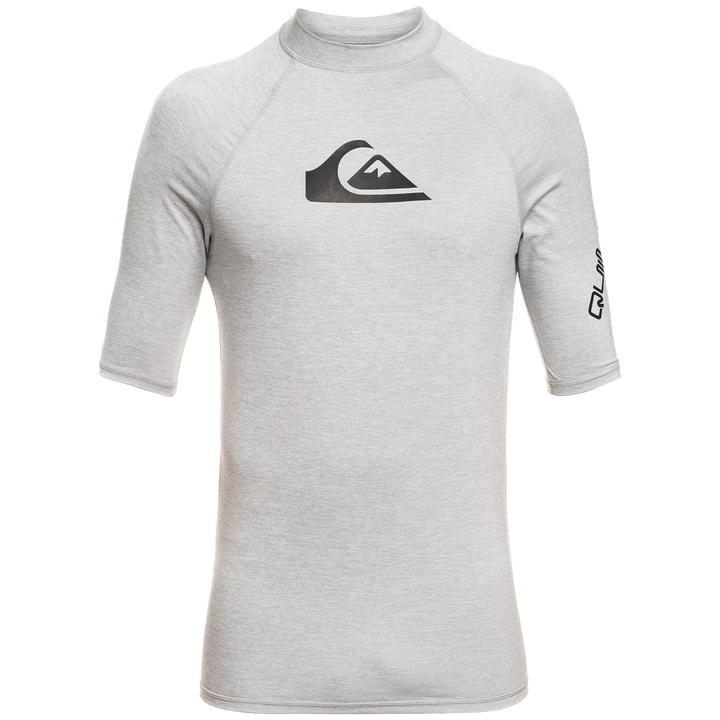 Quiksilver All Time Short Sleeve Rashguard Sleet Heather