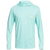 Quiksilver Dredge Hooded Long Sleeve Surf Tee Angel Blue Heather