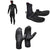 O'Neill 5.5/4+ Psycho Tech Chest Zip Hooded Wetsuit + 5mm Psycho Tech ST Wetsuit Boots + 5mm Psycho Tech Mittens