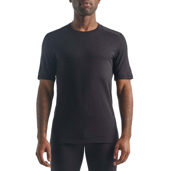 Icebreaker 200 Oasis Short-Sleeve Crew Top - Men's Black
