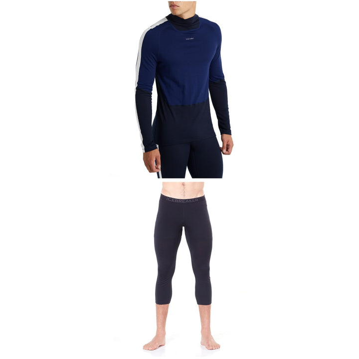 Icebreaker 200 Sonebula High Neck Top + Oasis Legless Bottoms 2022