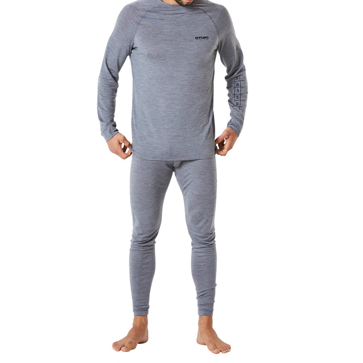 Oyuki Merino Crew Top - Men's Gray Marle