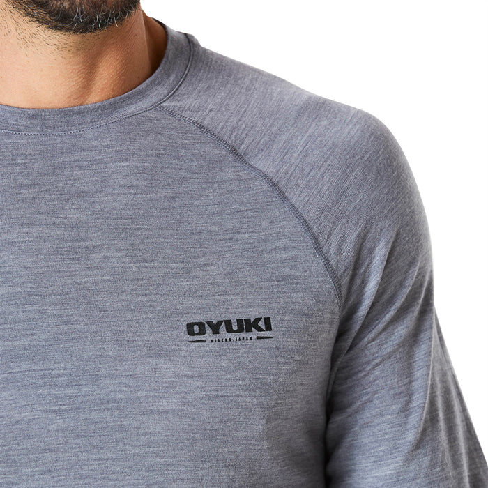 Oyuki Merino Crew Top - Men's Gray Marle
