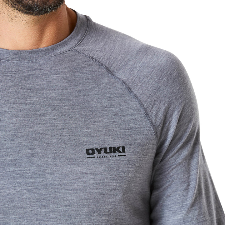 Oyuki Merino Crew Top - Men's Gray Marle