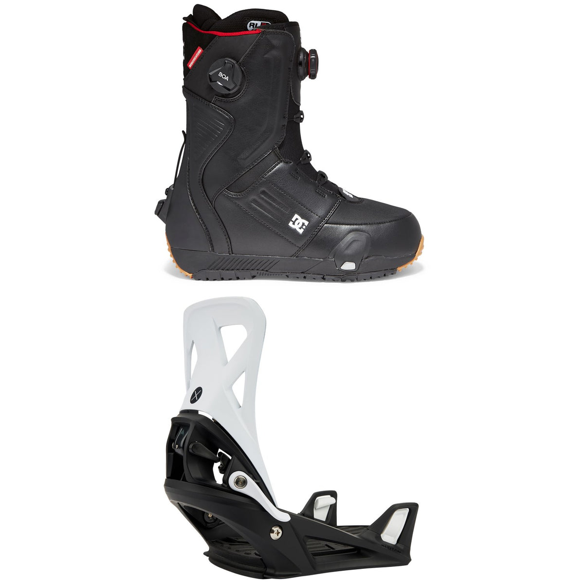 DC Control Boa Step On Snowboard Boots + Burton Step On X Snowboard Bindings 2022
