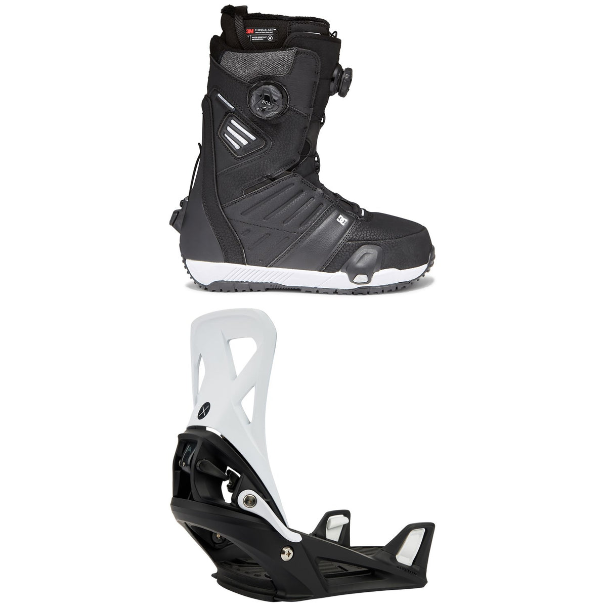 DC Judge Boa Step On Snowboard Boots + Burton Step On X Snowboard Bindings 2022