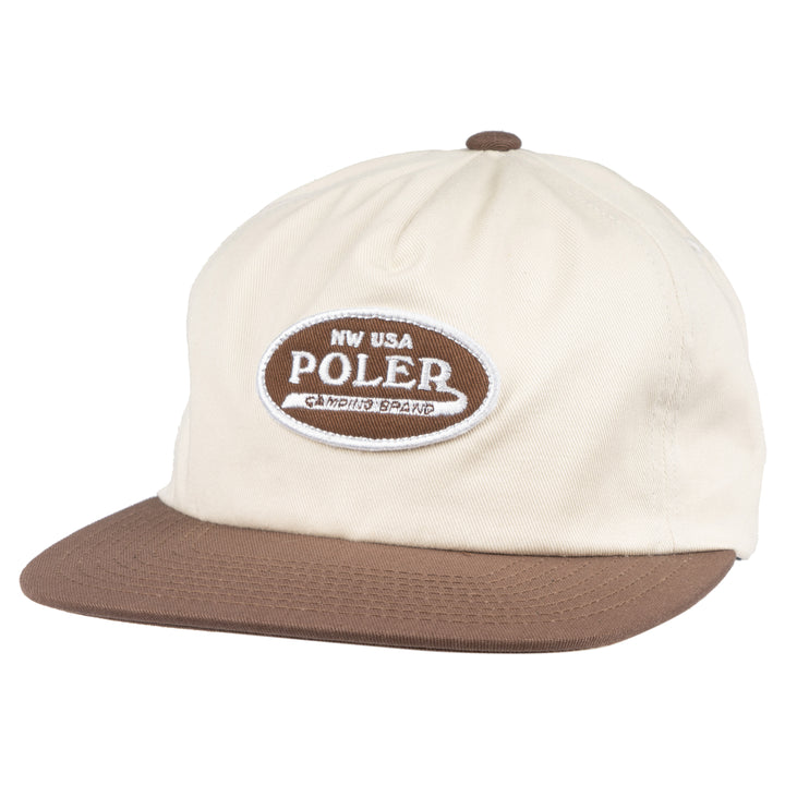 Poler Brand Brand Patch Hat Off White