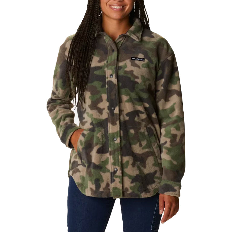 Columbia Benton Springs Shirt Jacket - Women's Cypress Trad Camo