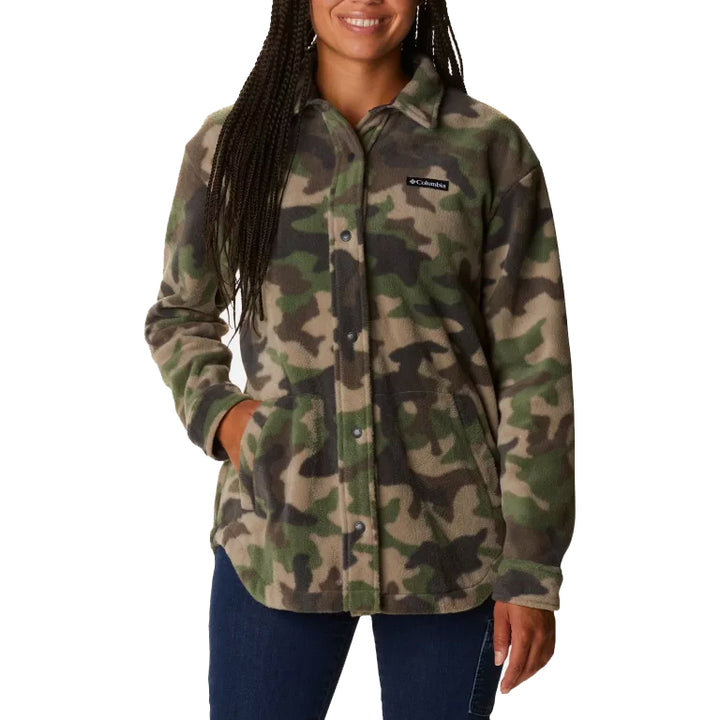 Columbia Benton Springs Shirt Jacket - Women's Cypress Trad Camo