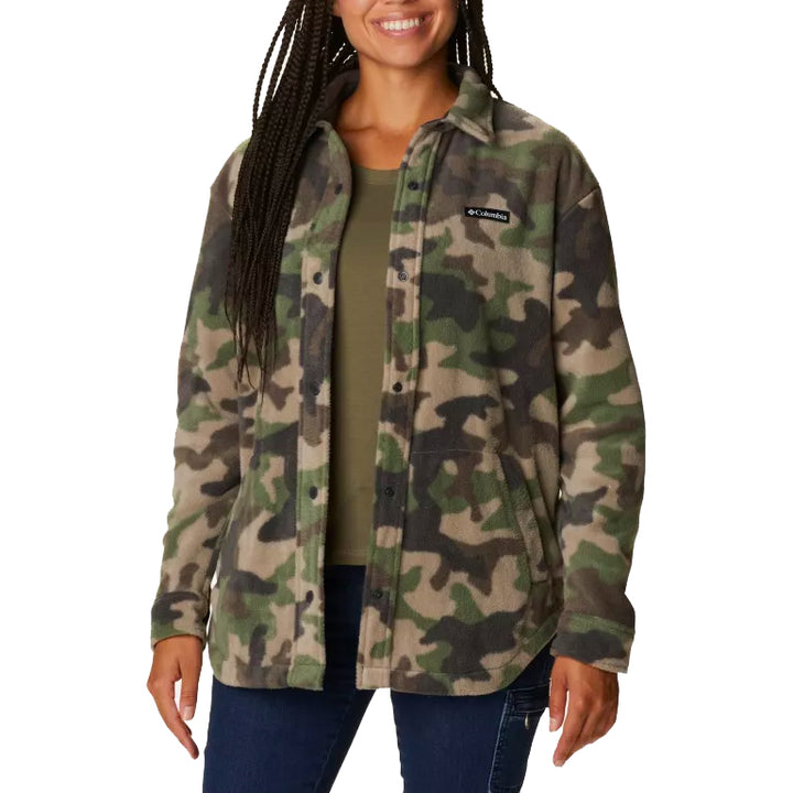 Columbia Benton Springs Shirt Jacket - Women's Cypress Trad Camo