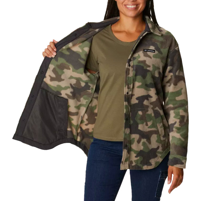 Columbia Benton Springs Shirt Jacket - Women's Cypress Trad Camo