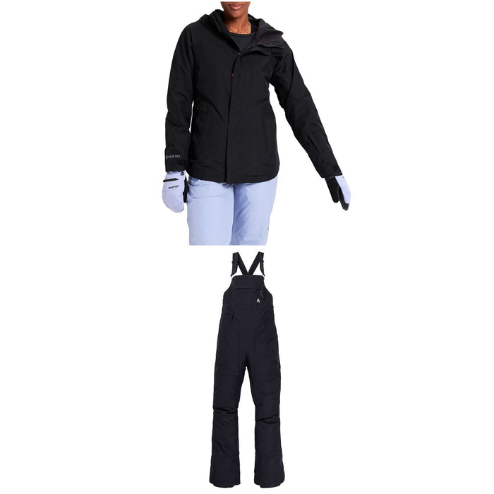 Burton GORE-TEX Powline Jacket + GORE-TEX Avalon Bib Pants - Women's 2022