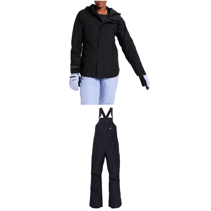 Burton GORE-TEX Powline Jacket + GORE-TEX Avalon Bib Pants - Women's 2022