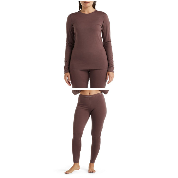 Icebreaker 200 Oasis Baselayer Crew Top + Leggings - Women's 2022