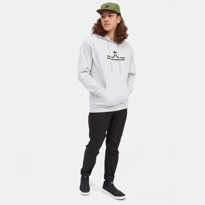 evo Crown Pullover Hoodie - Men's Heather Grey